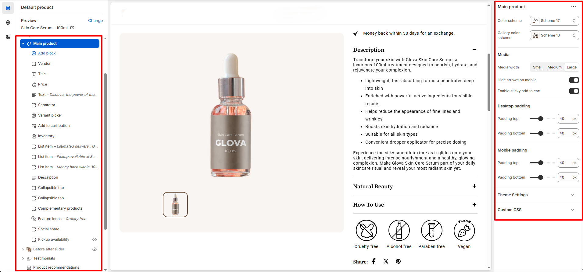 Nexus Theme Customizer