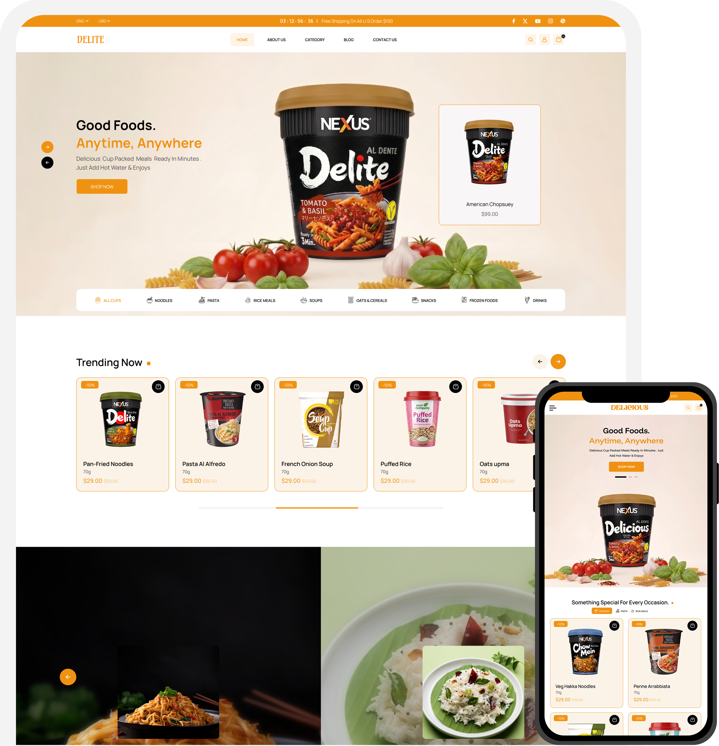Delicious Food Shopify Theme