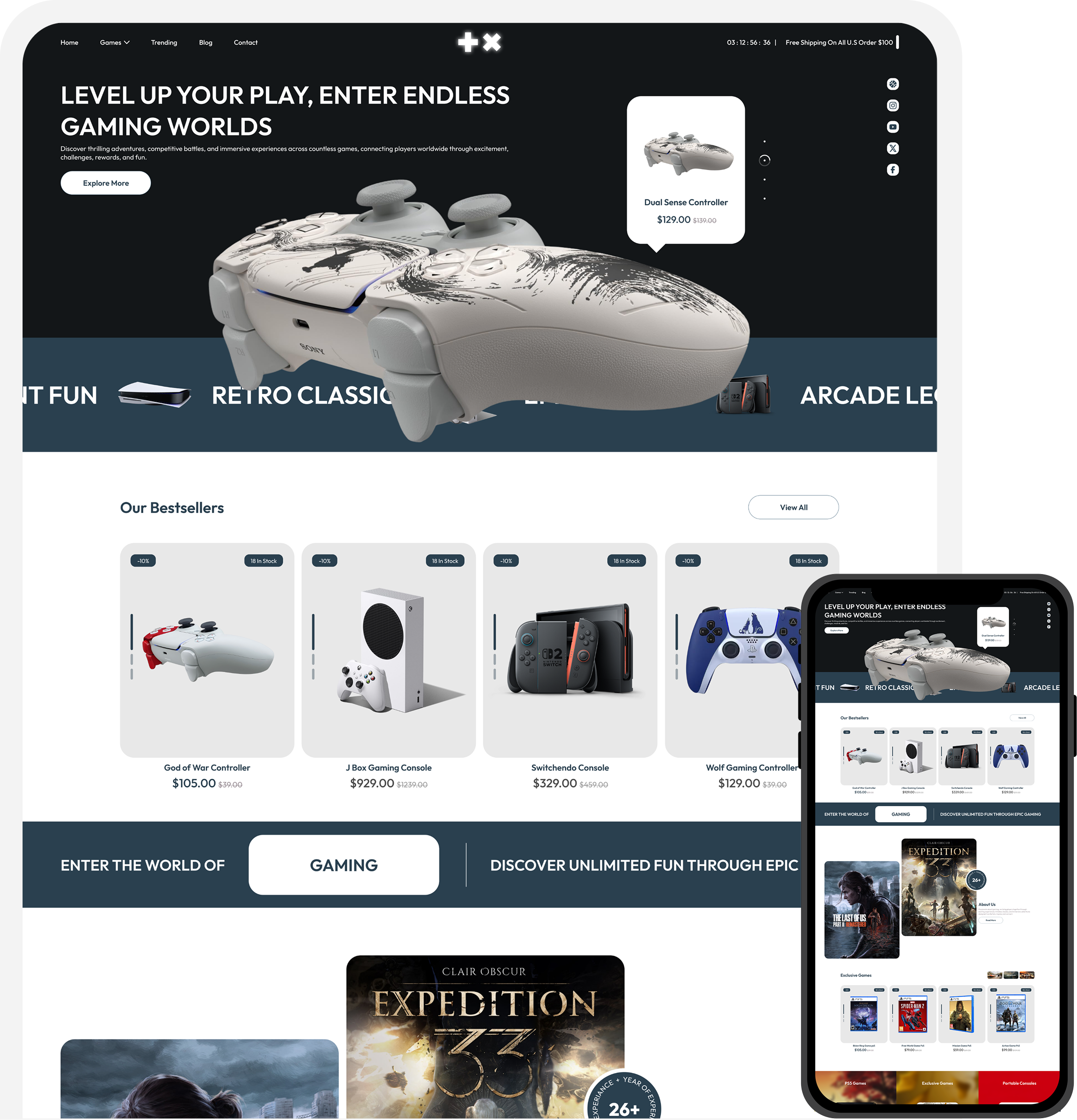 Arcade Gaming Shopify Theme
