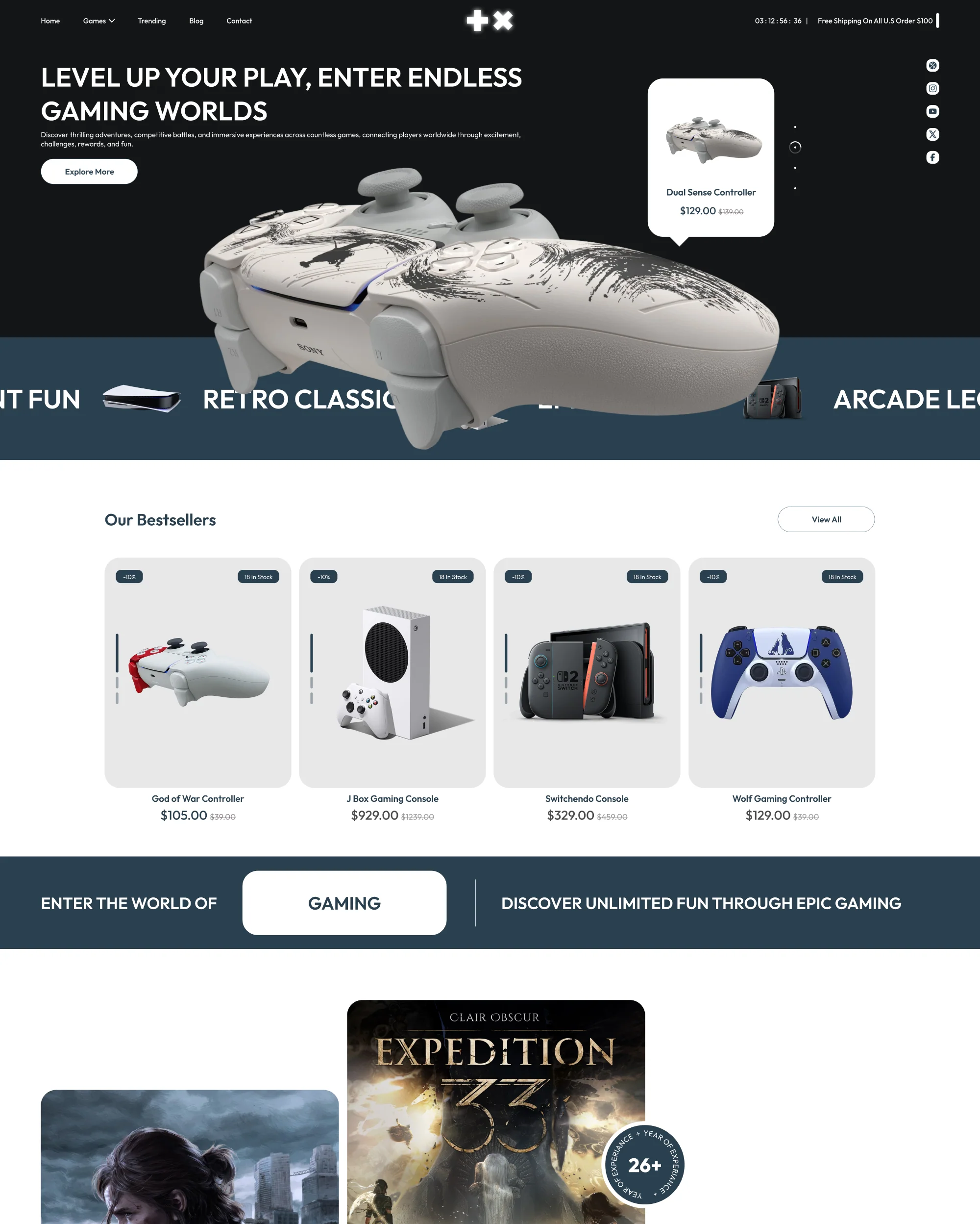 Arcade Gaming Shopify Theme