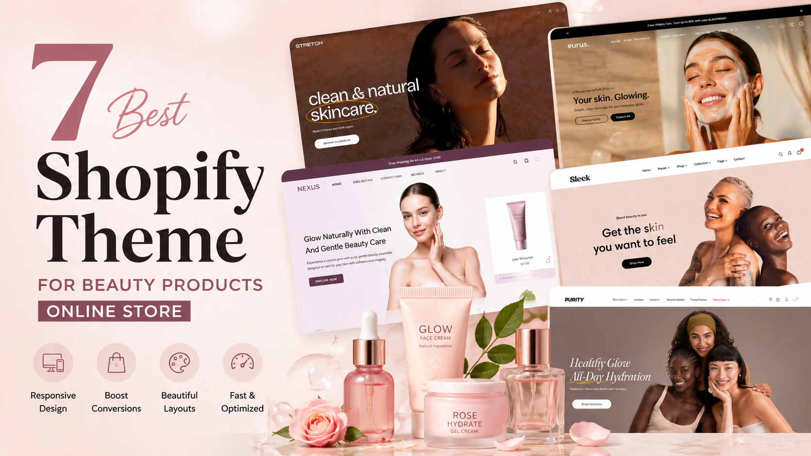 7 Best Shopify Theme for Beauty Products Online Store