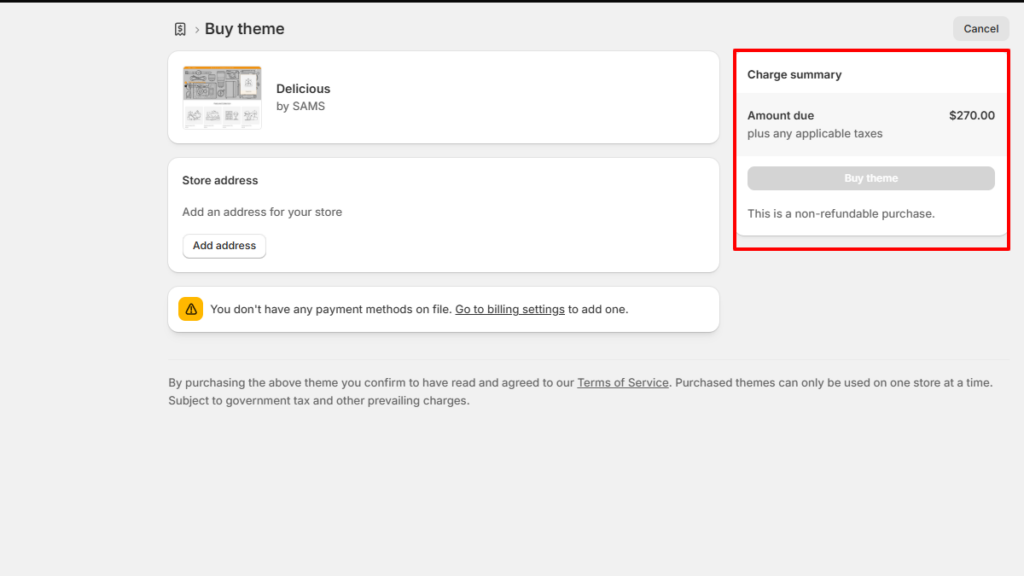 Shopify Food Store Using the Theme Editor