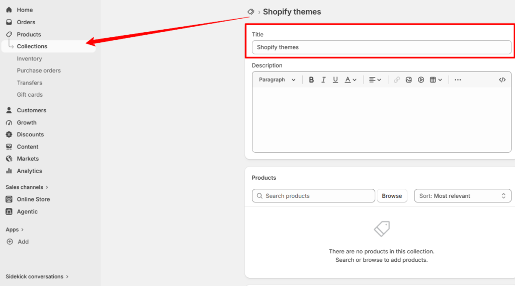 Collections and Configure Store Navigation