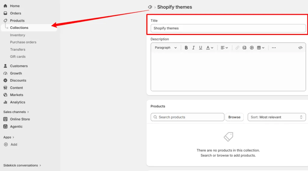 Collections and Configure Store Navigation