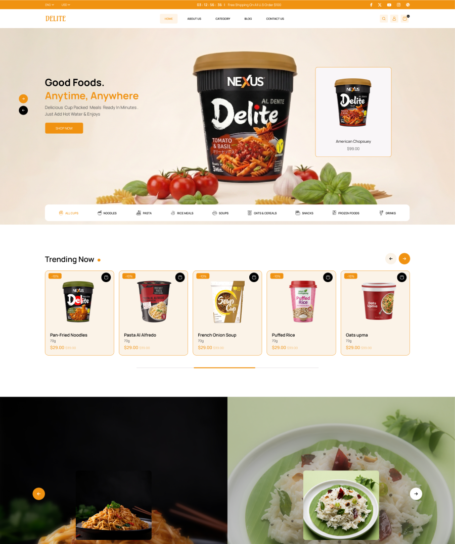 Delicious Shopify Theme