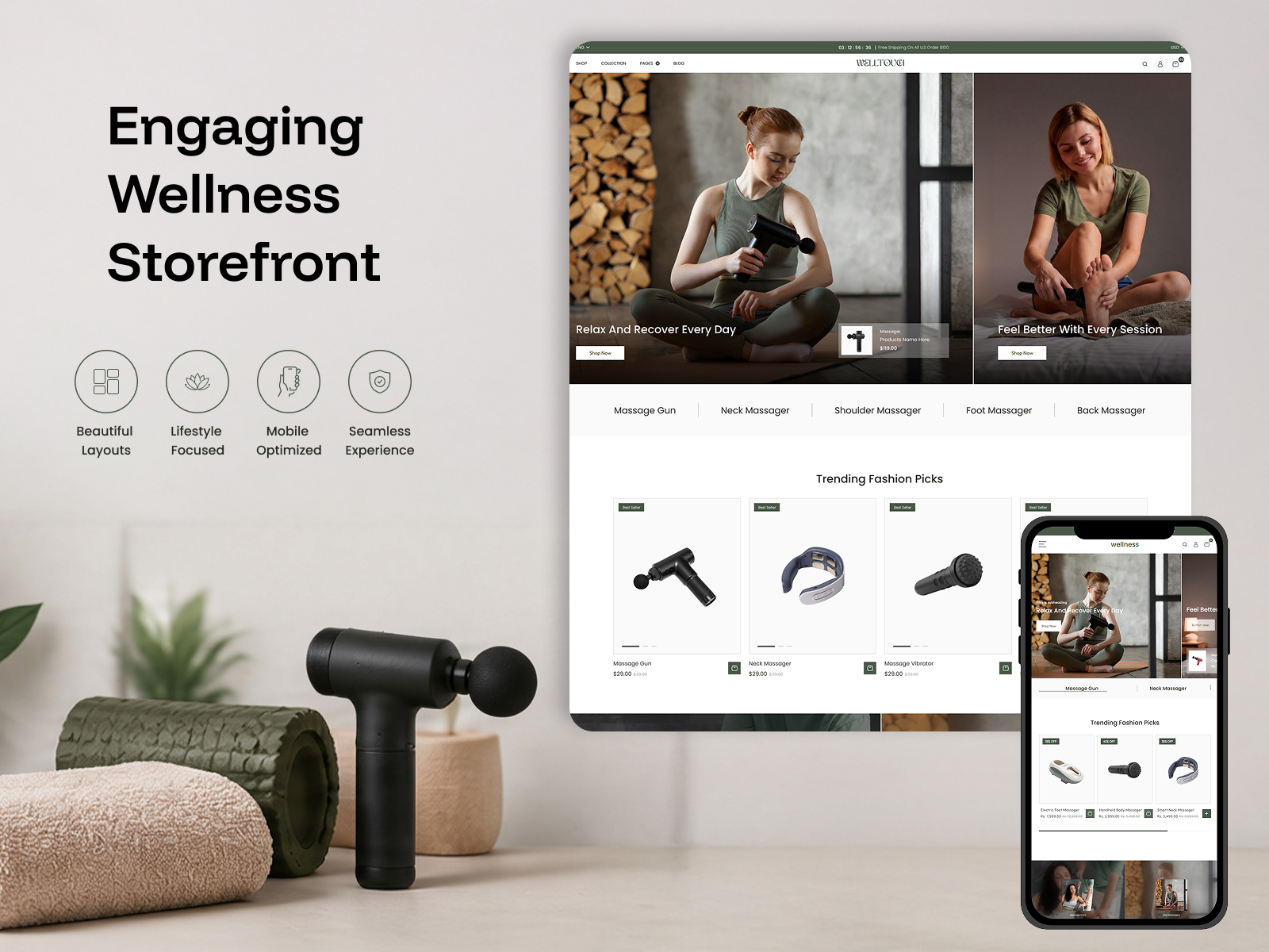 Engaging Wellness Storefront