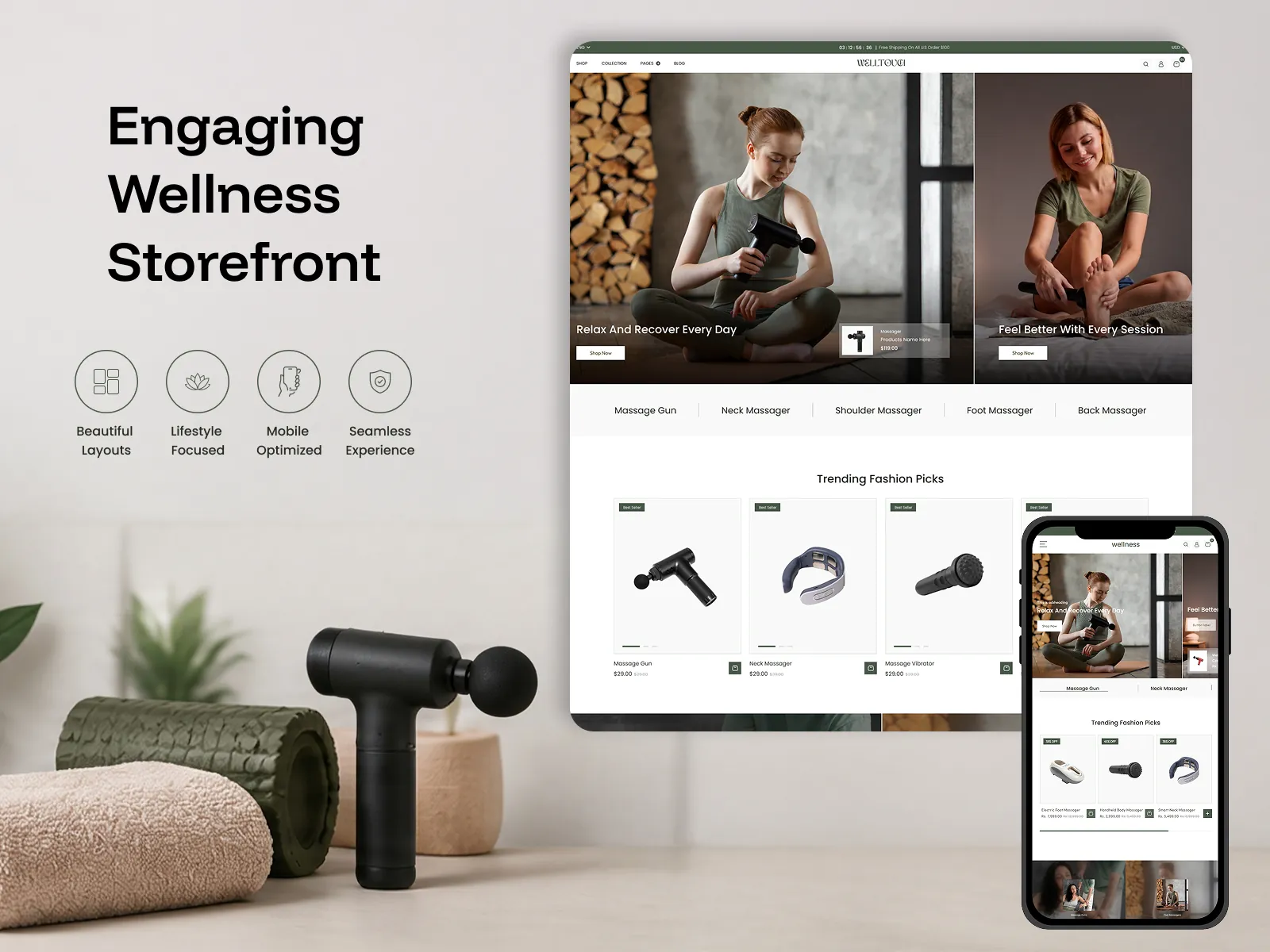 Engaging Wellness Storefront