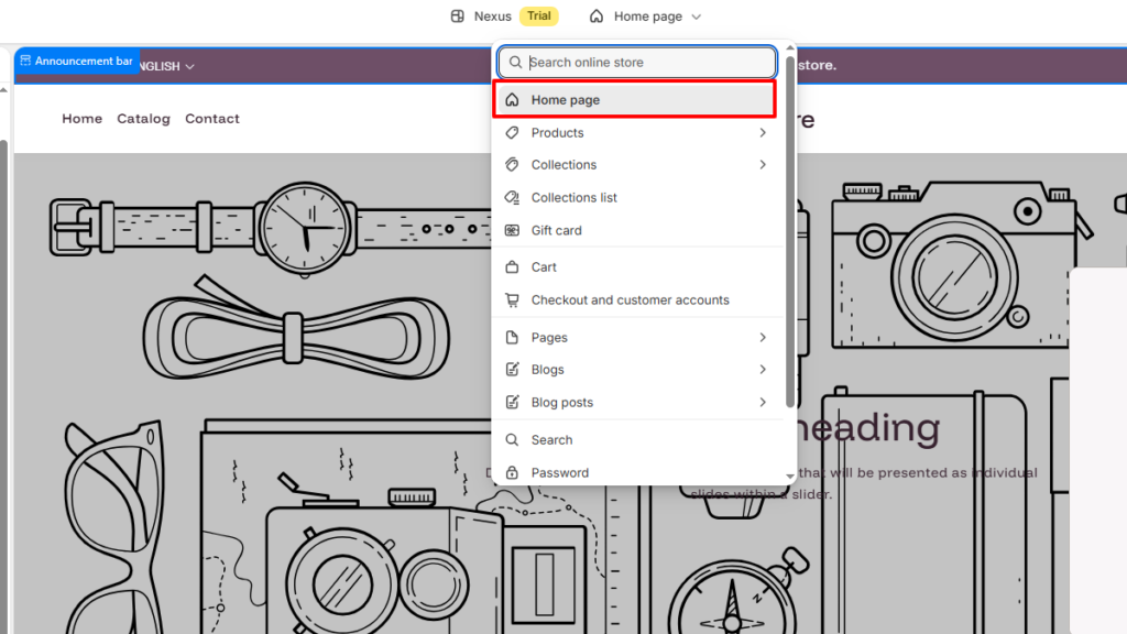 Homepage Customize
