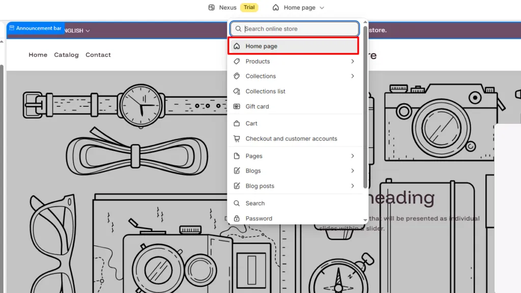 Homepage Customize