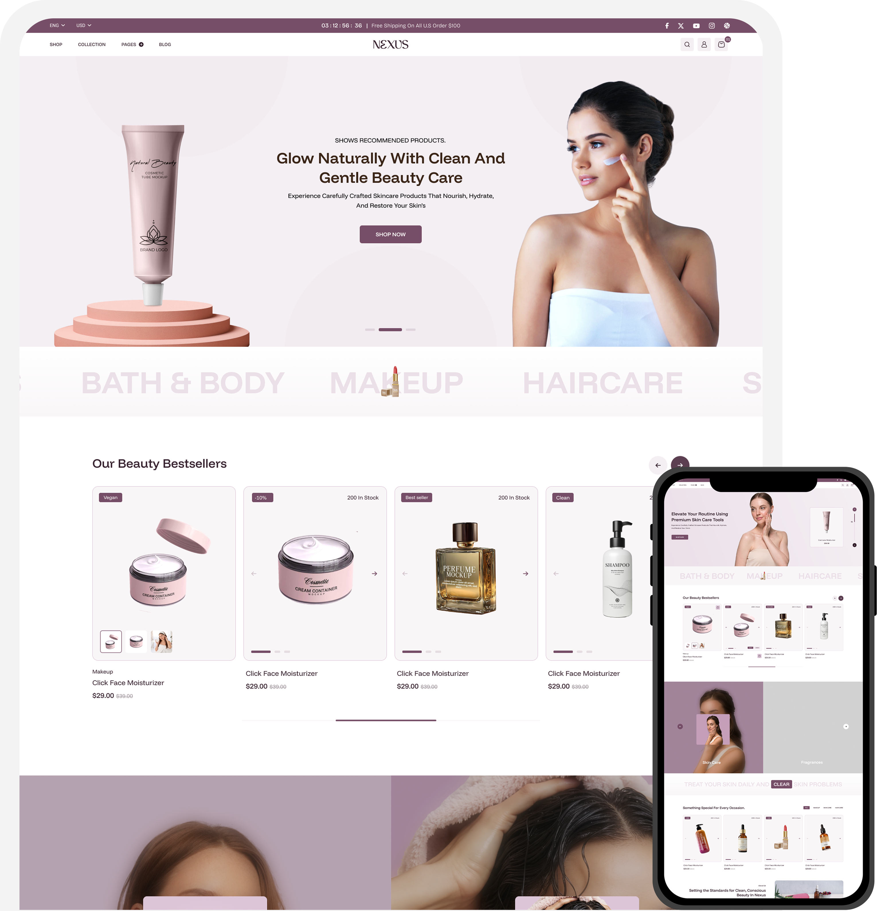 Nexus Beauty Shopify Theme demo