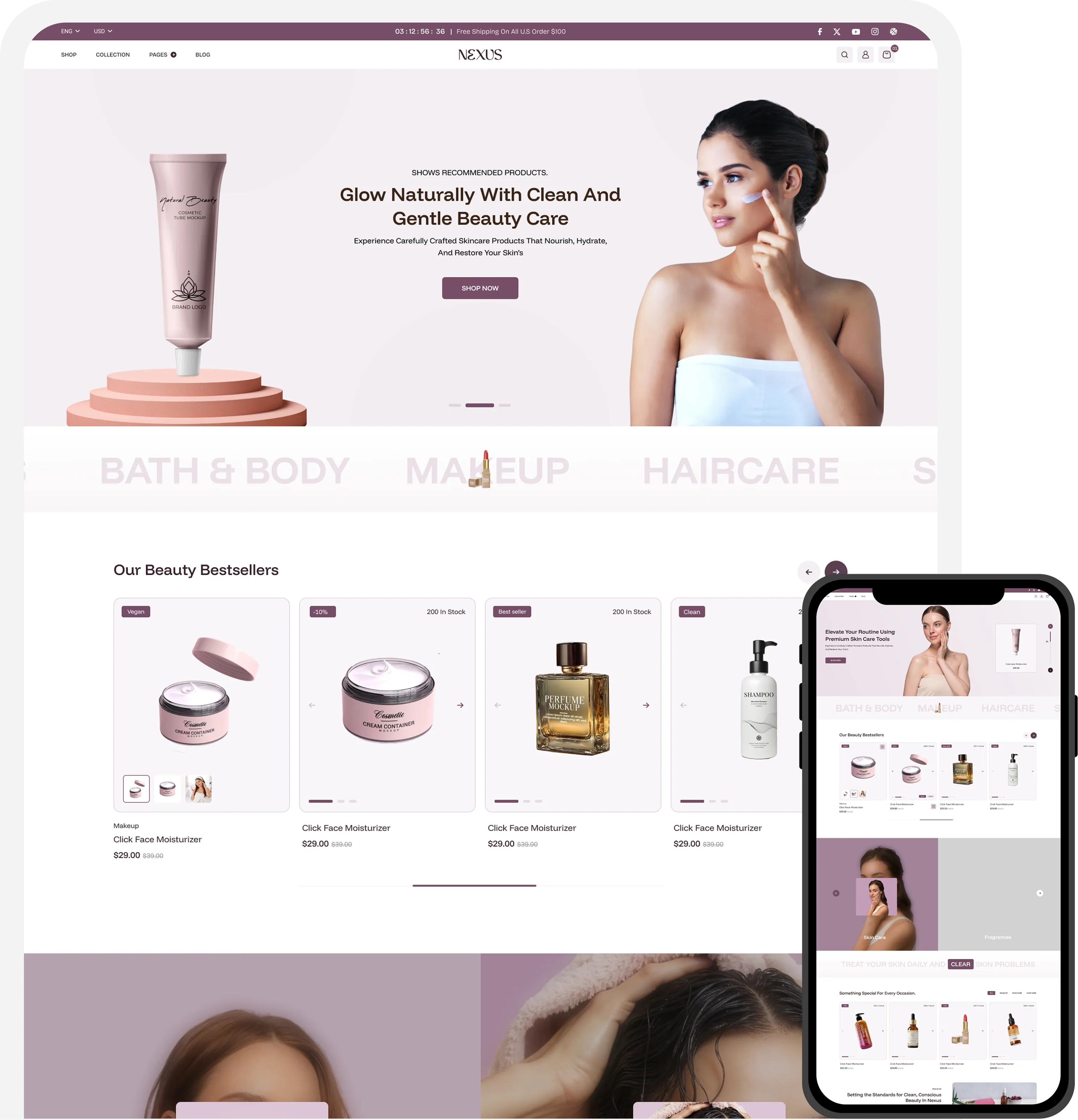 Nexus Beauty Shopify Theme demo