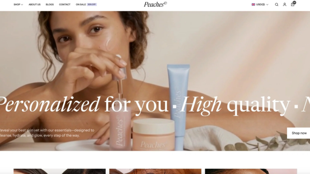 Peaches Shopify Theme