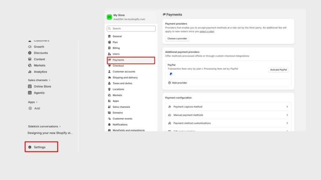 Configure Payment, Shipping, and Tax Settings
