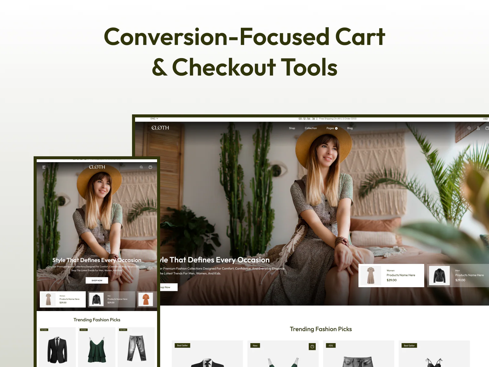 Conversion-Focused Cart Tools