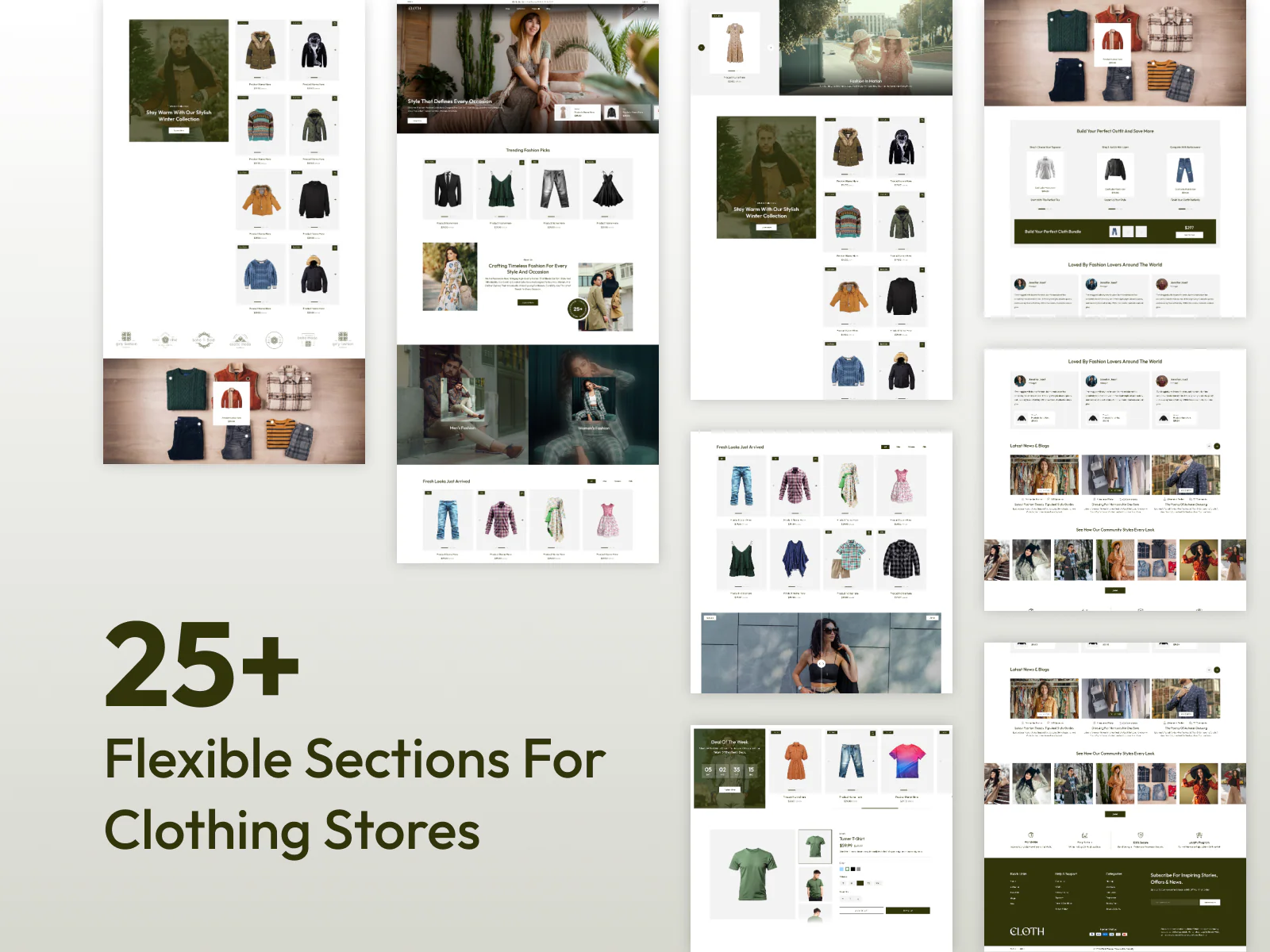 25+ Flexible Clothing Sections