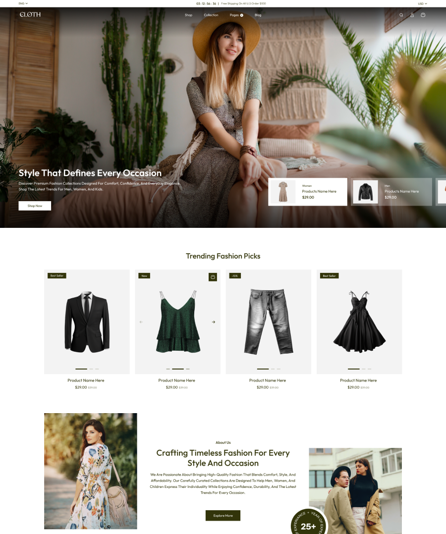 Vestra Shopify Theme