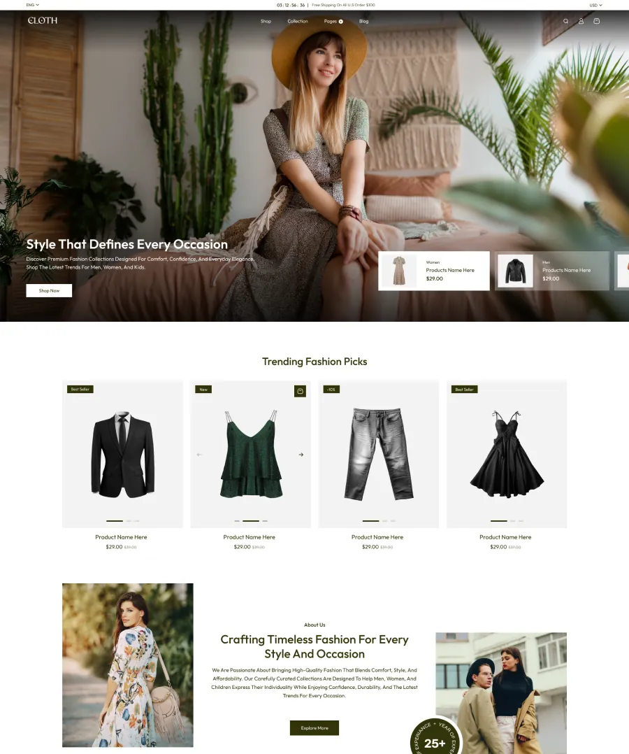 Vestra Shopify Theme