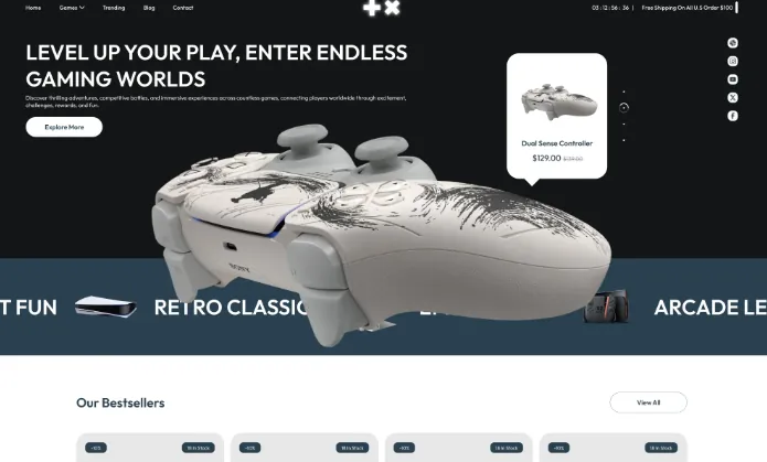 Arcade Gaming Shopify Theme