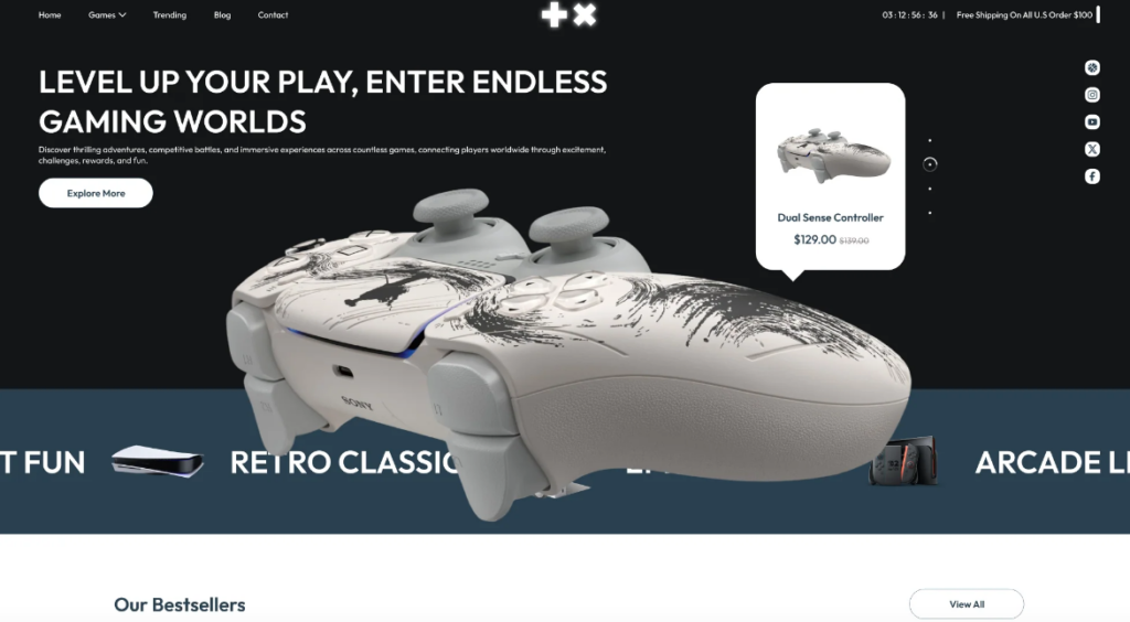 Arcade Gaming Shopify Theme