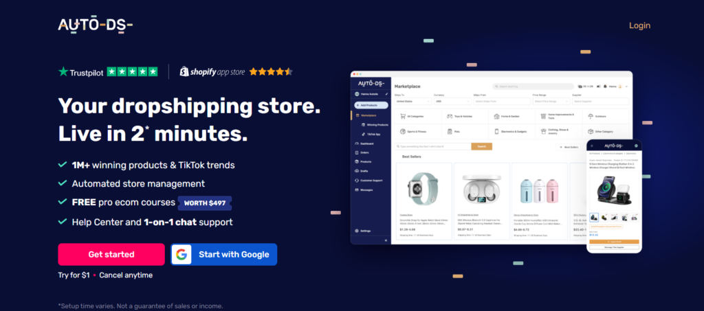 Auto DS: AI Dropshipping & POD