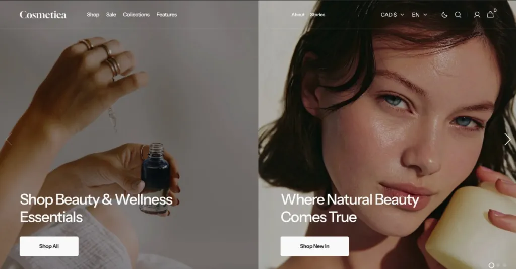 Cosmetica – For Minimalist Beauty and Skincare Brands