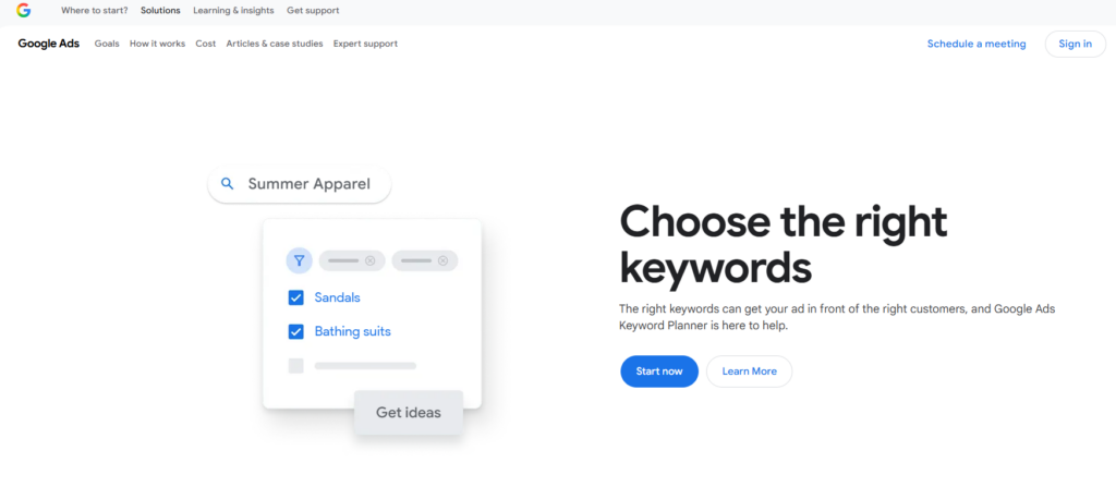 Google Keyword Planner