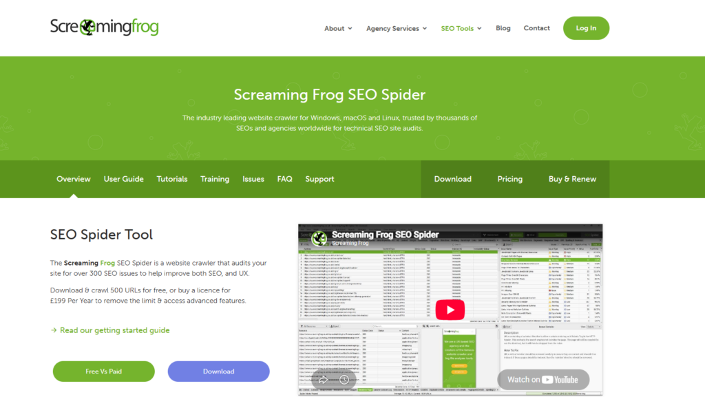 Screaming Frog SEO Spider