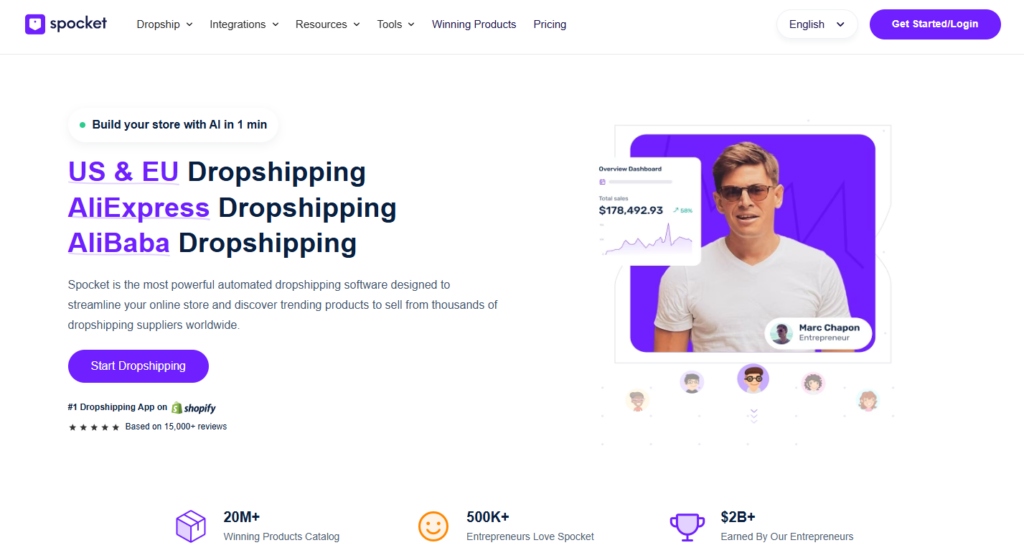 Spocket: US & EU Dropshipping