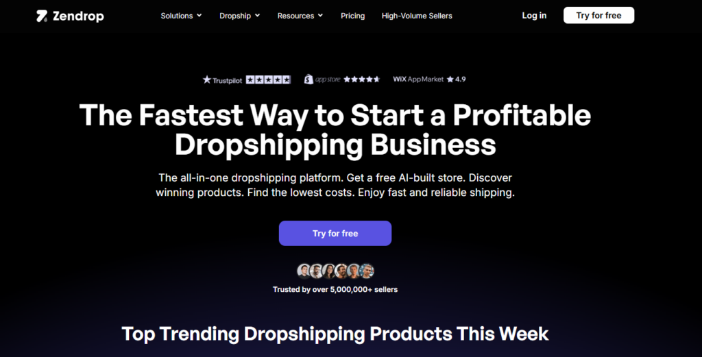Zendrop: AI Dropshipping & POD